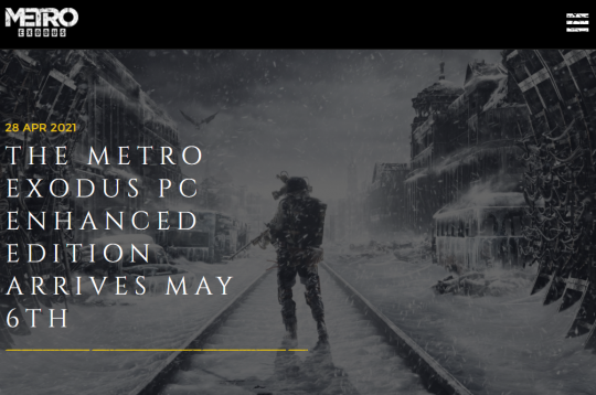 《地铁：离去》PC加强版5月6日上线 已购买玩家免费升级