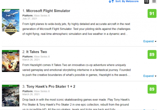 《微软飞行模拟》M战均分91 或成今年评分最高的Xbox游戏