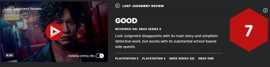 《审判之逝：湮灭的记忆》IGN 7分 支线比主线出色