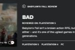 《巴比伦的陨落》IGN 4分 画面最差RPG之一