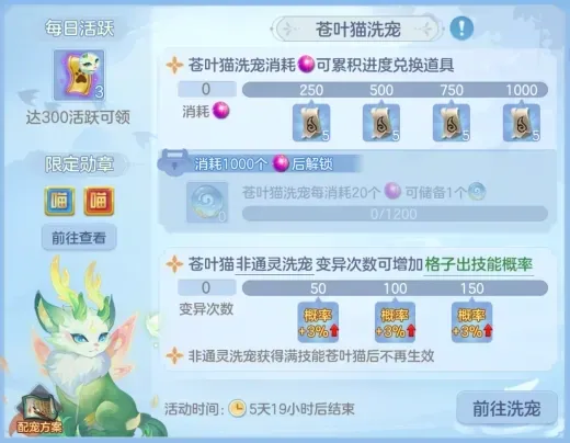 《幻唐志:逍遥外传》苍叶猫培养活动